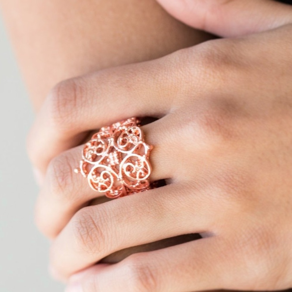 Victorian Valor- Rose Gold Ring - Picture 2 of 4